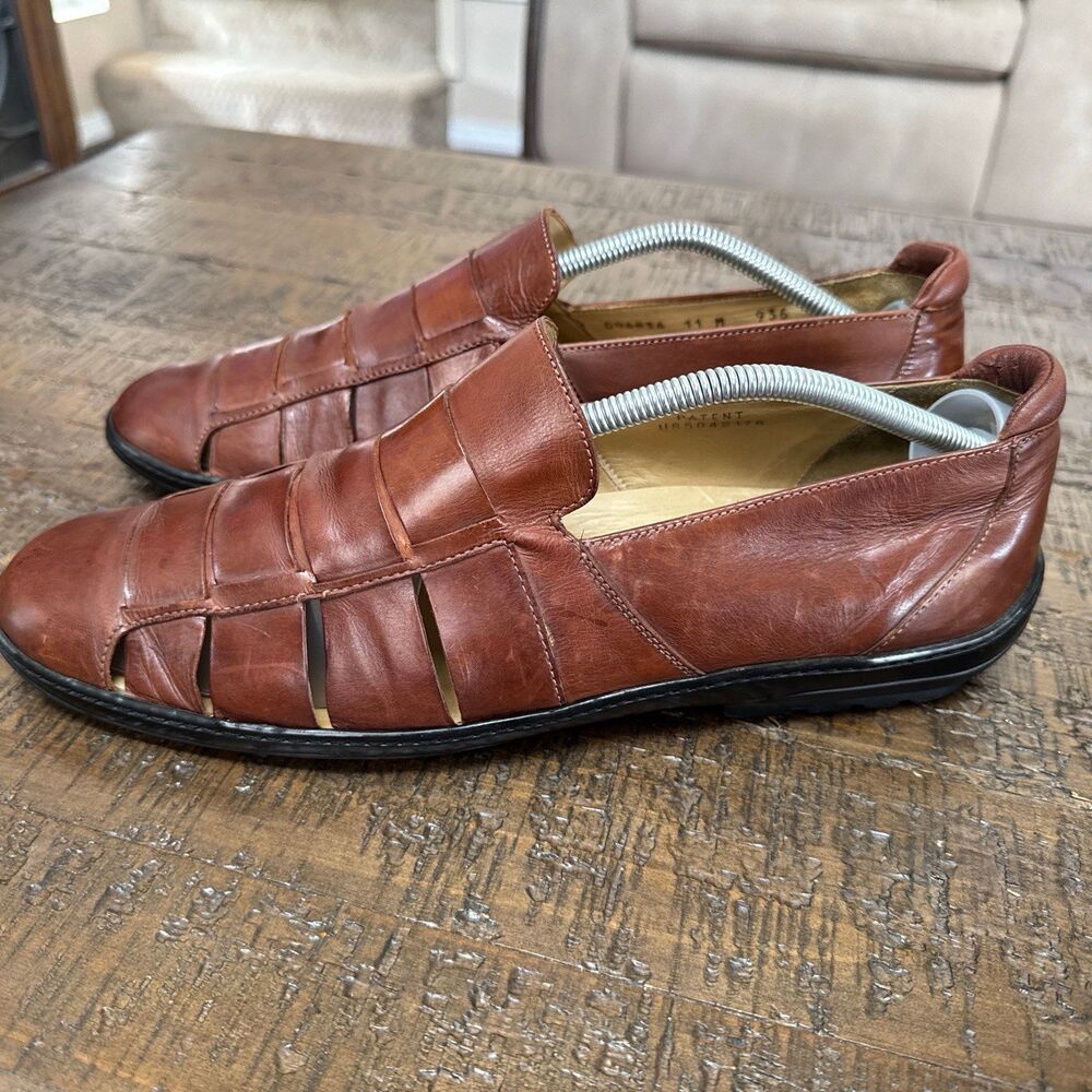 Cole Haan Men’s size 11 Fisherman slide on sandal loafers leather Nike Air